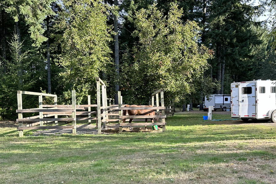 Hares Canyon Horse Camp,Stub Stewart State Park,  Oregon