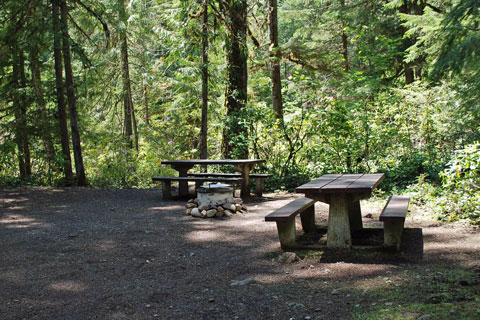 Whispering Falls Campground, Willamette National Forest, Oregon