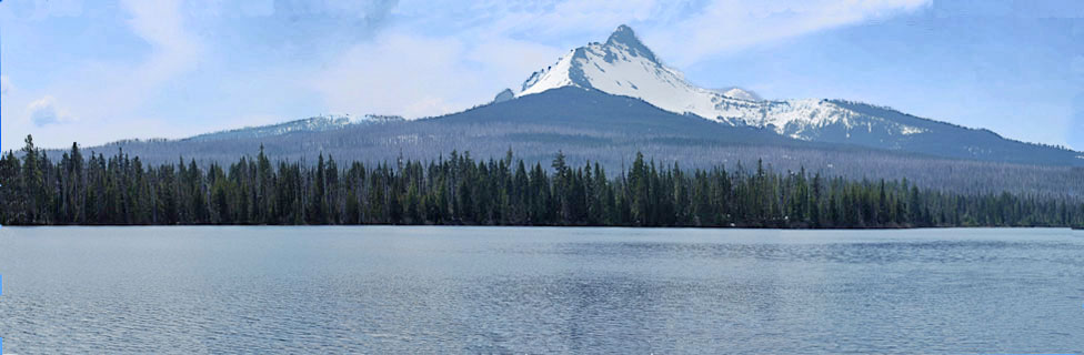 Big Lake and Mt. Washington, Willamette National Forest, Oregon